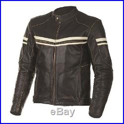RST Roadster Classic Vintage Brown Fade Motorcycle Leather JACKET Mens Clothing