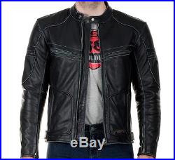 RST Roaster Classic Vintage Black Fade Motorcycle Leather JACKET Mens Clothing