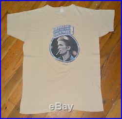 RaRe 1976 DAVID BOWIE vintage concert tour t-shirt (M/L) 70s Rock God