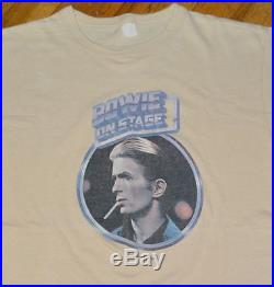 RaRe 1976 DAVID BOWIE vintage concert tour t-shirt (M/L) 70s Rock God