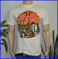 RaRe 1980 THE ROLLING STONES vtg rock concert tour t-shirt (M/L) Mick & Keith