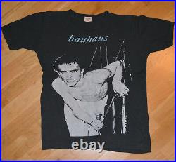 RaRe 1980's BAUHAUS vtg goth rock concert tour t-shirt (M) 80s Peter Murphy