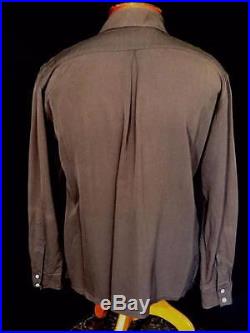 Rare 1930's-1940's Collector's Vintage Western Angle Zip Shirt Jacket Sz Med