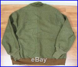 Rare 1930s Civilian Conservation Corps CCC Olive Green Wool Work Jacket A1 Style