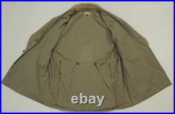 Rare 1950's Abercrombie & Fitch Tan Cotton Belt Back Safari Hunting Jacket Sz 38