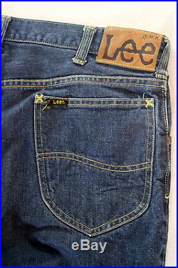 Rare 1960’s Lee Riders 101Z black tag half selvedge jeans sz. 33 not repro