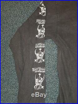 Rare 1992 Bolt Thrower This Time It's War European Tour LS Shirt Metal Carcass
