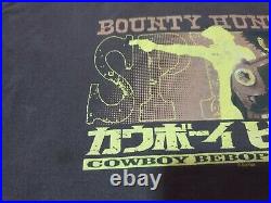 Rare! Cowboy Bebop Japanese Anime Science Fiction Cartoon T-shirt L size