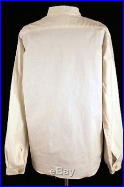Rare French 1960's Vintage Cotton Work Style Shirt Sz M