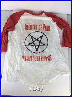 Rare VTG 1985-86 Motley Crue Alister Tour Theatre Of Pain Shirt Sz Large
