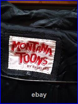 Rare VTG 1994 Montana Tunes Popeye Leather Jacket XL Nice