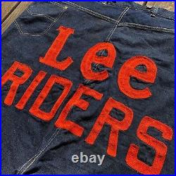 Rare VTG 40s 50s Lee Riders Giant Rodeo Clown Denim Jeans Advertising 50x22