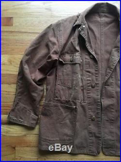 Rare Vintage 1940's Carhartt 4 Pocket Chore/Work Coat Jacket! Union Made