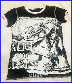 Rare Vintage 1992 Alice In Chains Jesse Higman Wonderland Authentic Graphic Tee