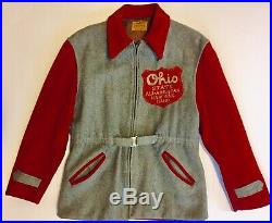 Rare Vintage 40's Ohio State All-American Marching Band Small Campus Wool Jacket