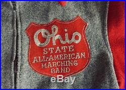 Rare Vintage 40's Ohio State All-American Marching Band Small Campus Wool Jacket