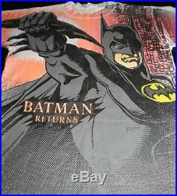 Rare Vintage 90's Batman Returns All Over Print T Shirt DC Comics VGC Size Large