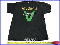 Rare Vintage 90s Punk Rock T Shirt Original Vandals Concert Tour Concert Shirt