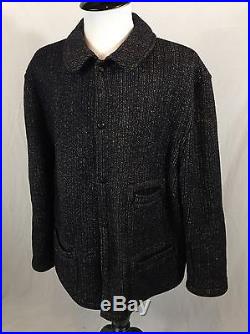 Rare! Vintage Brown’s Beach Cloth Jacket Men’s Size 52 Salt & Pepper Wool Coat