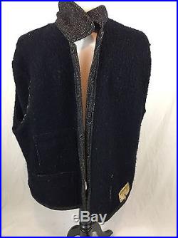 Rare! Vintage Brown's Beach Cloth Jacket Men's Size 52 Salt & Pepper Wool Coat