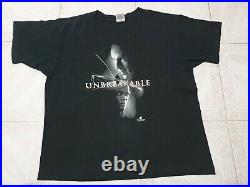 Rare Vintage Bruce Willis UNBREAKABLE Thriller Horror Movie T Shirt