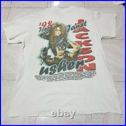 Rare Vintage Janet Jackson Usher 1998 Tour T Shirt Rap Tee Hip hop size XL