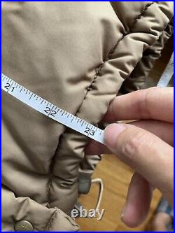 Rare Vintage Moncler Norme Afnor Down Jacket Size 0 In Dark Beige / Brown