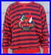 Rare Vintage Polo Ralph Lauren 1967-1987 Cross Flags OG Stripe Hoodie Sweater L