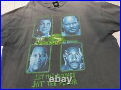 Rare Vintage Summerslam 2001 WWE/WWF XXL 2-Sided Stone cold / the rock T shirt