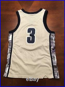 Rare Vtg Nike Authentic Georgetown Hoyas Iverson Jersey Mens Size 44 Large 76ers