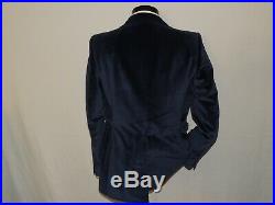 Ratner Clothes men's Vintage 1970's Bell bottoms Blue Velvet Suit 40 R