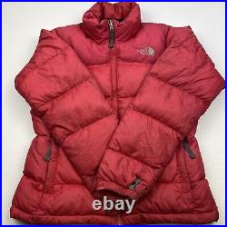 Retro The North Face Nuptse 700 Down Fill Puffer Jacket Coat Mens S Red