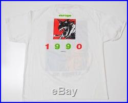 Rolling Stones Shirt Vintage Jagger Tour Tee Concert 90s XL Mint Warhol Pop Art