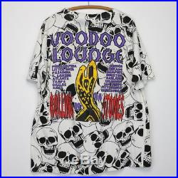 Rolling Stones Shirt Vintage tshirt 1994 Voodoo Lounge All Over Print Rock Band