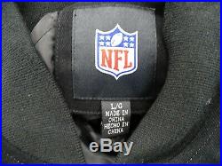 San Francisco 49ers NFL Team Apparel Men's Black & Red Vintage Button Jacket