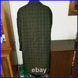 Scarce 1950's Burberrys Reversible Green Tweed/Irredescent Khaki Coat 40R