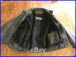 Schott 641 Black Steerhide Leather Cafe Racer Jacket Size 38 Made in the USA