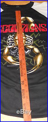 Scorpions vintage original concert t shirt 1988 Savage Amusement tour 3/4 sleeve