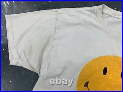 Smiley Face T-shirt 80s Vtg USA Faded Distressed