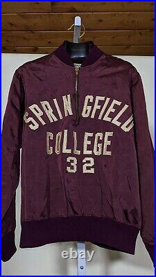 Springfield College Vintage 40s Wilson Basketball Warmup Naismith Massachusetts