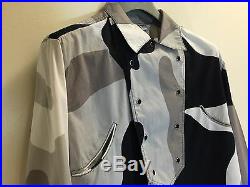 Stephen Sprouse 1987 Andy Warhol Camo Western Pearl Snap Shirt Medium