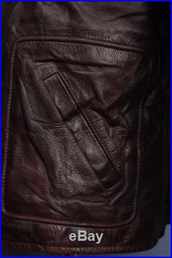 Stunning 40s Style HIGHWAYMAN Leather Motorcycle Sports Jacket L/XL Aero