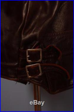 Stunning 40s Style Horsehide D-POCKET Leather Motorcycle Jacket L/XL BUCO AERO