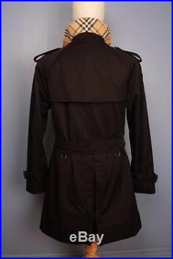 Stunning Mens BURBERRY Double Breasted Short TRENCH Coat Mac Small/Medium 36/38