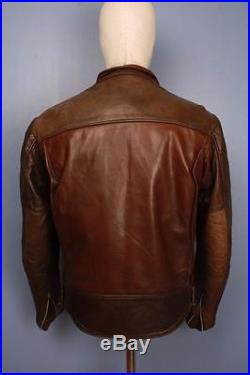 Stunning SCHOTT PERFECTO Leather Motorcycle Cafe Racer Jacket 36 Fleece Liner