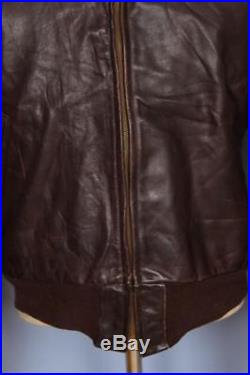 Stunning Vtg 40s Irvin Foster HORSEHIDE Aviator Flight Motorcycle Leather Jacket