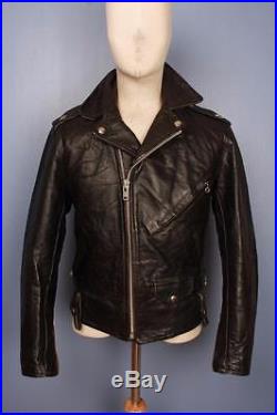 Stunning Vtg 50s BECK Horsehide Leather'One Star' Motorcycle Jacket Small 36