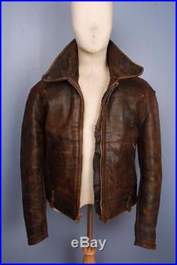 Stunning Vtg 50s CAL-LEATHER California CHP HORSEHIDE Police Motorcycle Jacket