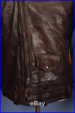 Stunning Vtg 60s CHP California Highway Patrol Police Leather Motorcycle Jacket