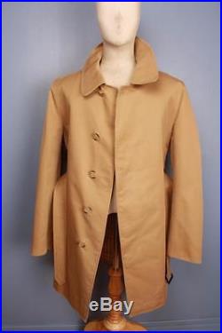 Superb Mens BURBERRY Single Breasted Short TRENCH Coat Mac Beige Large 42/44